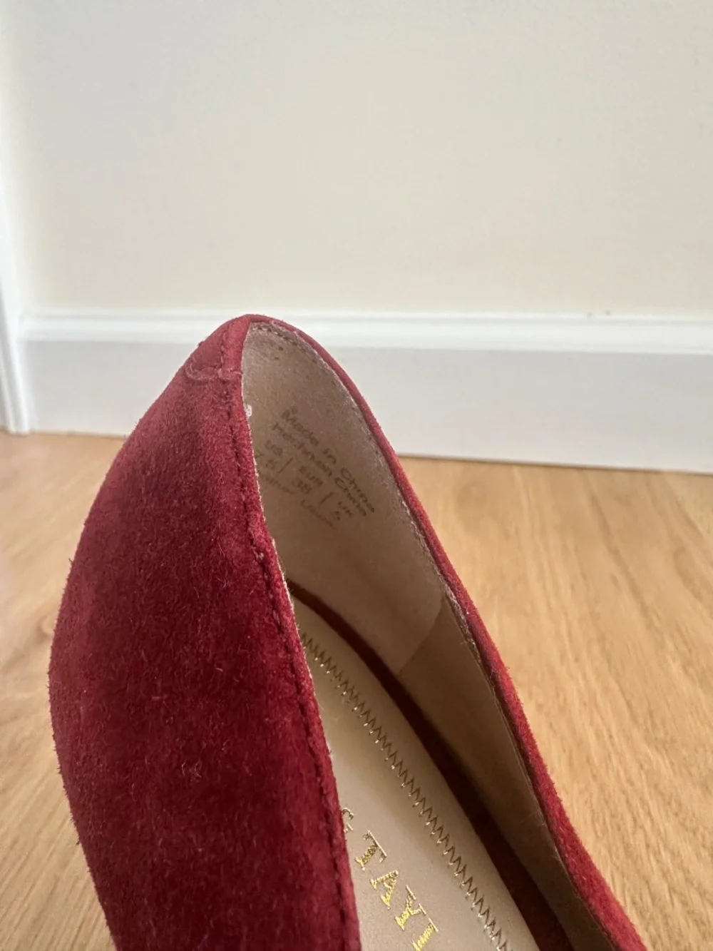 Red Suede Pumps